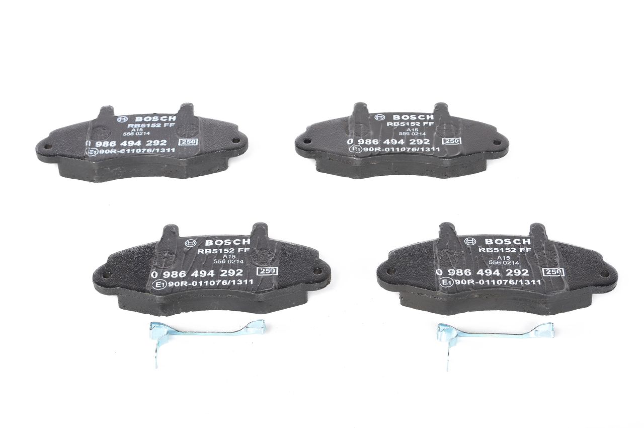 Brake Pad Set, disc brake - 0 986 494 292 BOSCH