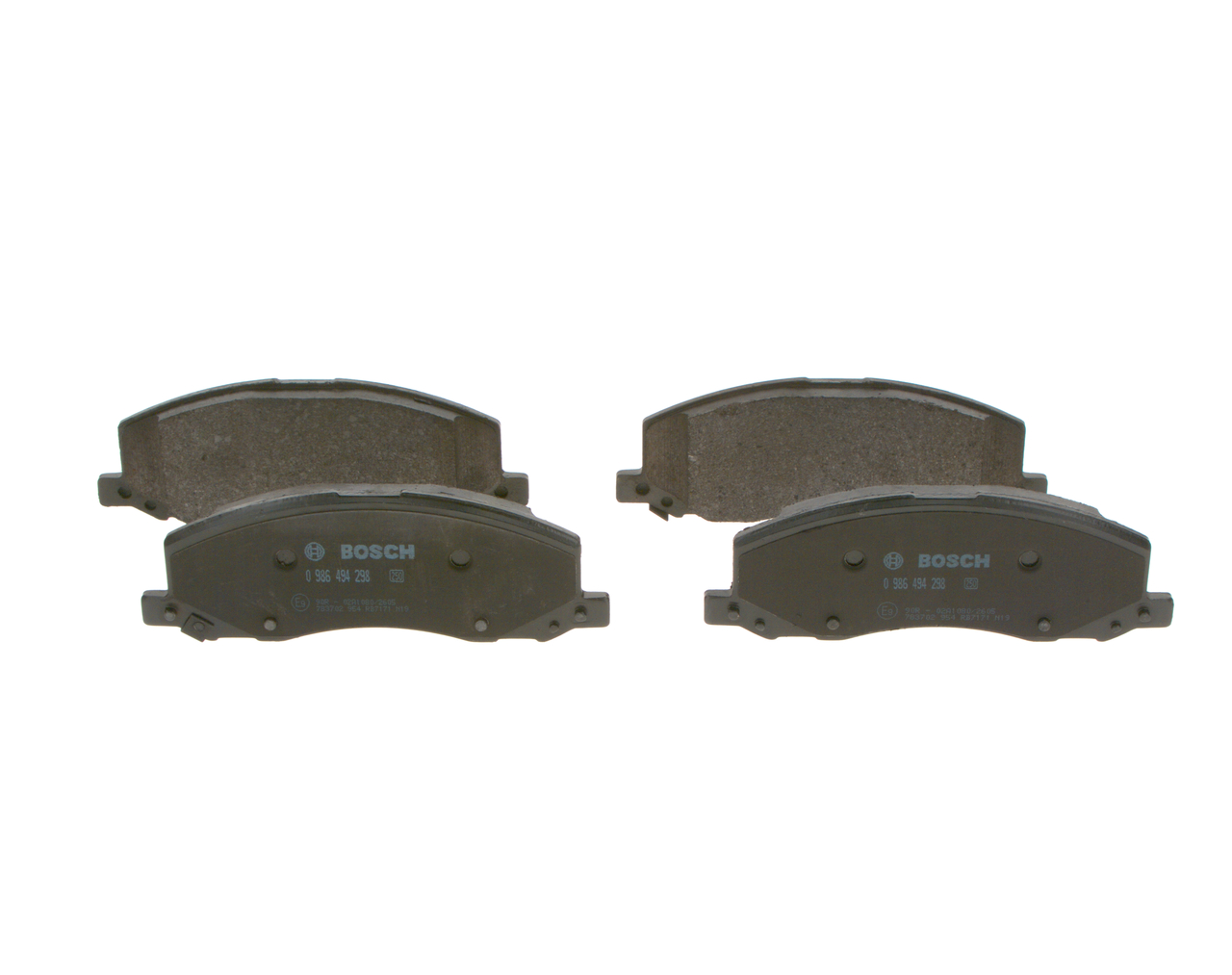 Brake Pad Set, disc brake - 0 986 494 298 BOSCH