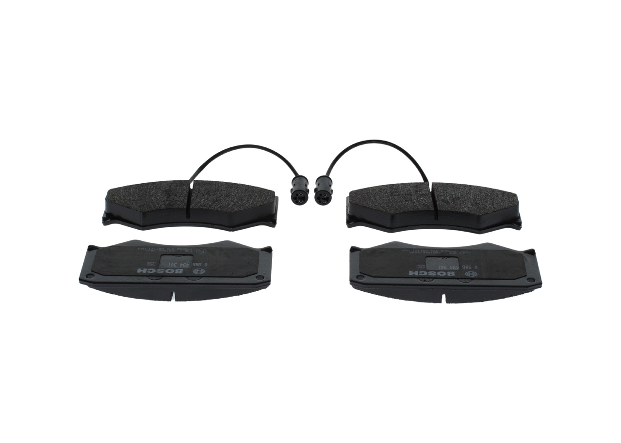 Brake Pad Set, disc brake - 0 986 494 301 BOSCH