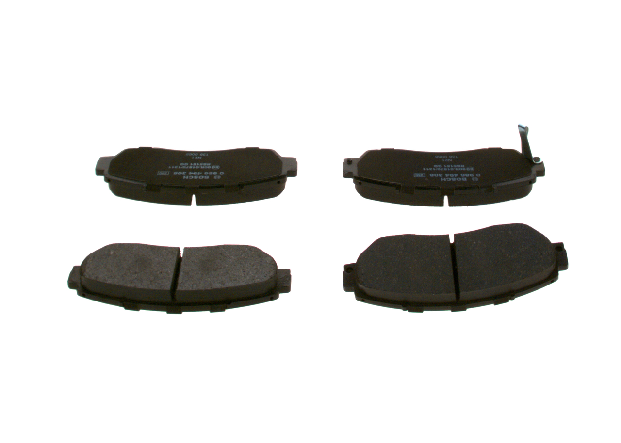 Brake Pad Set, disc brake - 0 986 494 308 BOSCH
