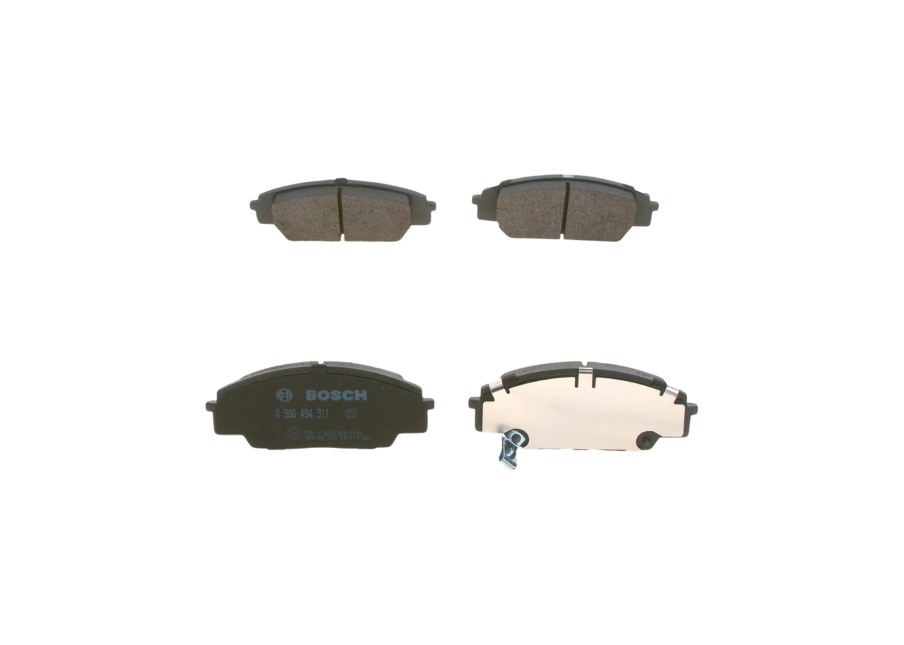 Brake Pad Set, disc brake - 0 986 494 311 BOSCH