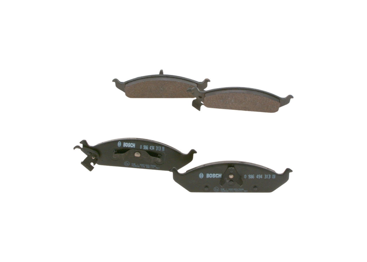Brake Pad Set, disc brake - 0 986 494 313 BOSCH
