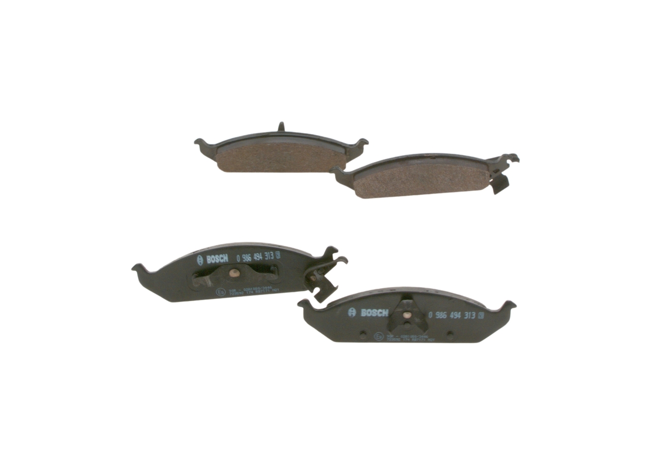 Brake Pad Set, disc brake - 0 986 494 313 BOSCH