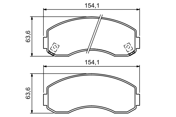 Brake Pad Set, disc brake - 0 986 494 314 BOSCH