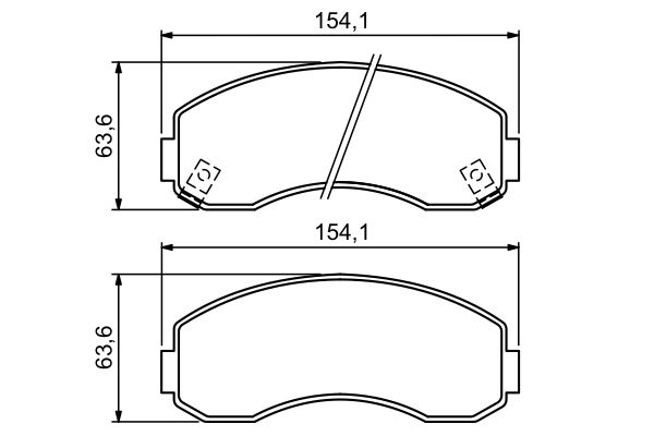 Brake Pad Set, disc brake - 0 986 494 314 BOSCH