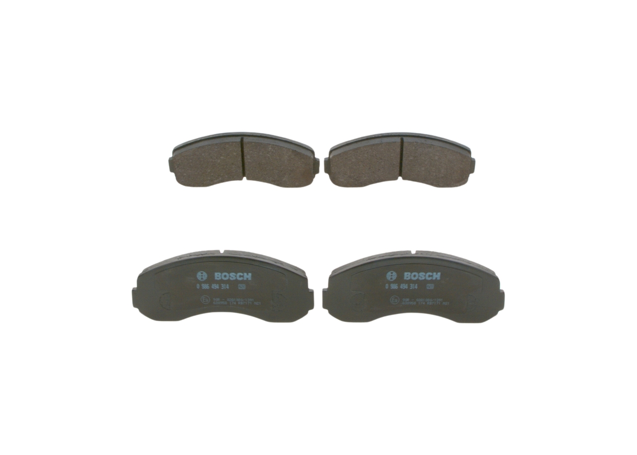 Brake Pad Set, disc brake - 0 986 494 314 BOSCH