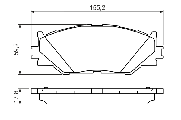 Brake Pad Set, disc brake - 0 986 494 316 BOSCH