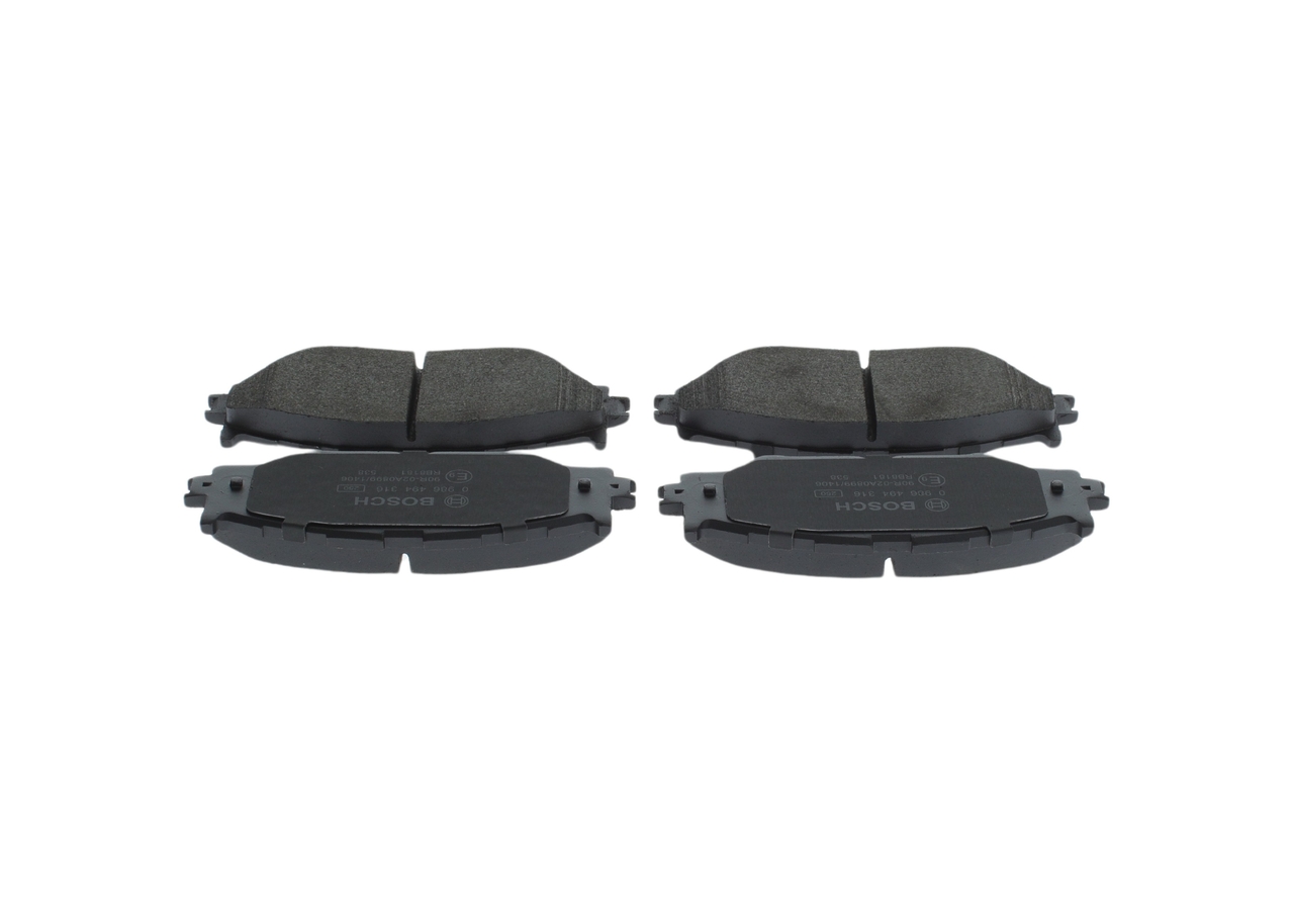 Brake Pad Set, disc brake - 0 986 494 316 BOSCH