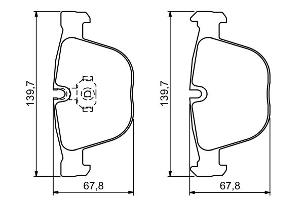 Brake Pad Set, disc brake - 0 986 494 325 BOSCH