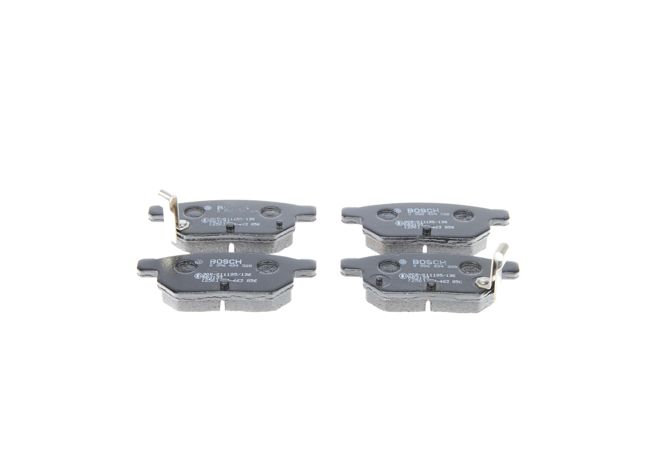Brake Pad Set, disc brake - 0 986 494 328 BOSCH