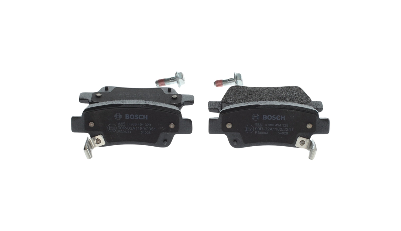 Brake Pad Set, disc brake - 0 986 494 329 BOSCH