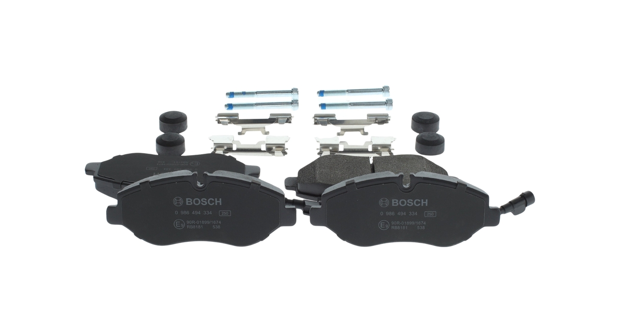 Brake Pad Set, disc brake - 0 986 494 334 BOSCH