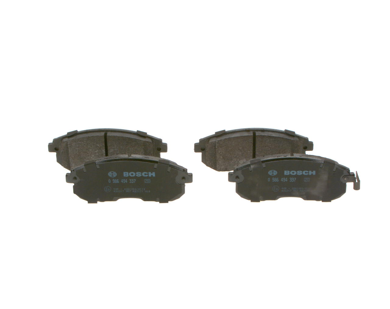 Brake Pad Set, disc brake - 0 986 494 337 BOSCH