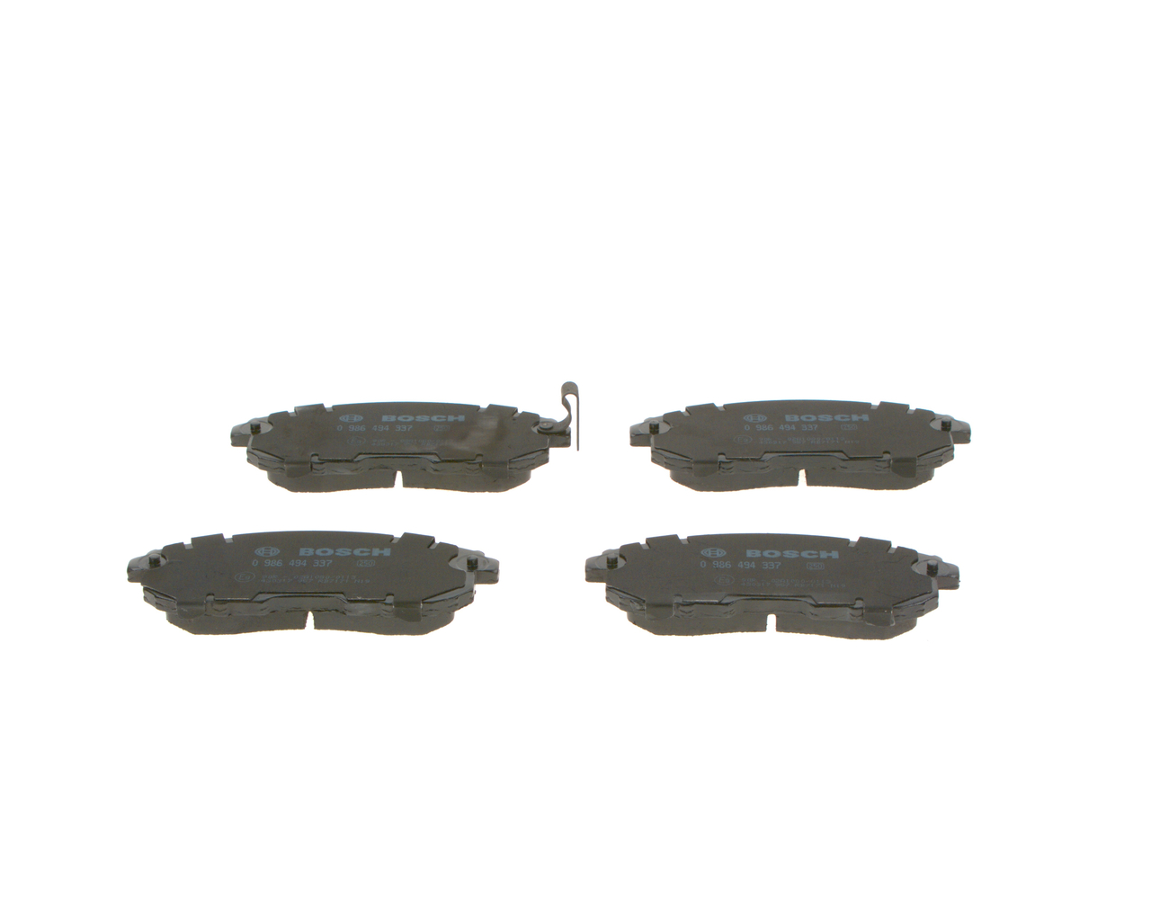 Brake Pad Set, disc brake - 0 986 494 337 BOSCH