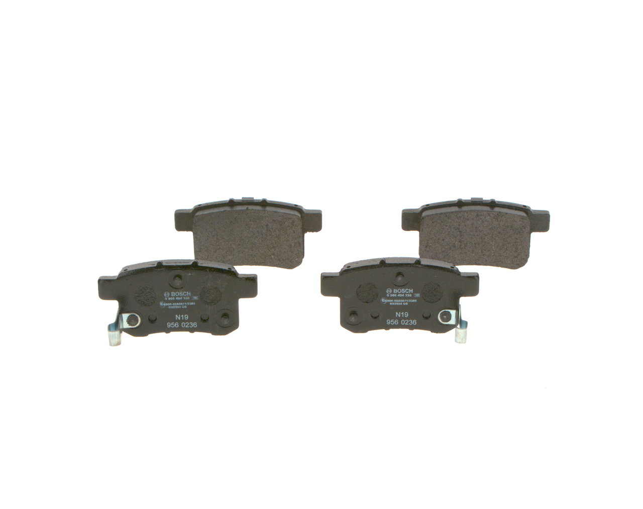 Brake Pad Set, disc brake - 0 986 494 338 BOSCH