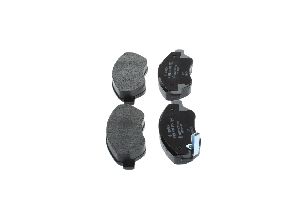 Brake Pad Set, disc brake - 0 986 494 345 BOSCH