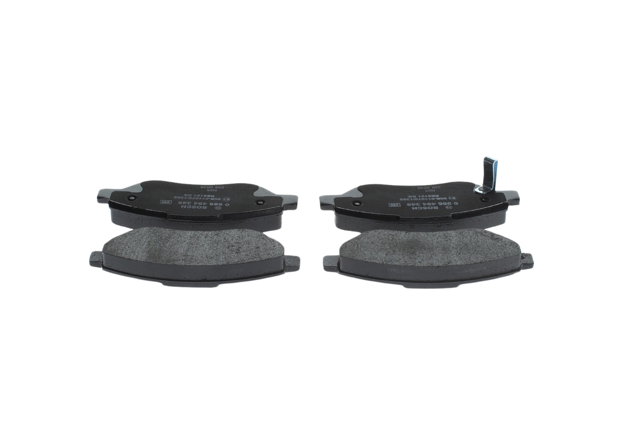 Brake Pad Set, disc brake - 0 986 494 345 BOSCH