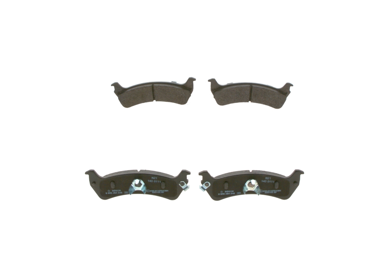 Brake Pad Set, disc brake - 0 986 494 348 BOSCH