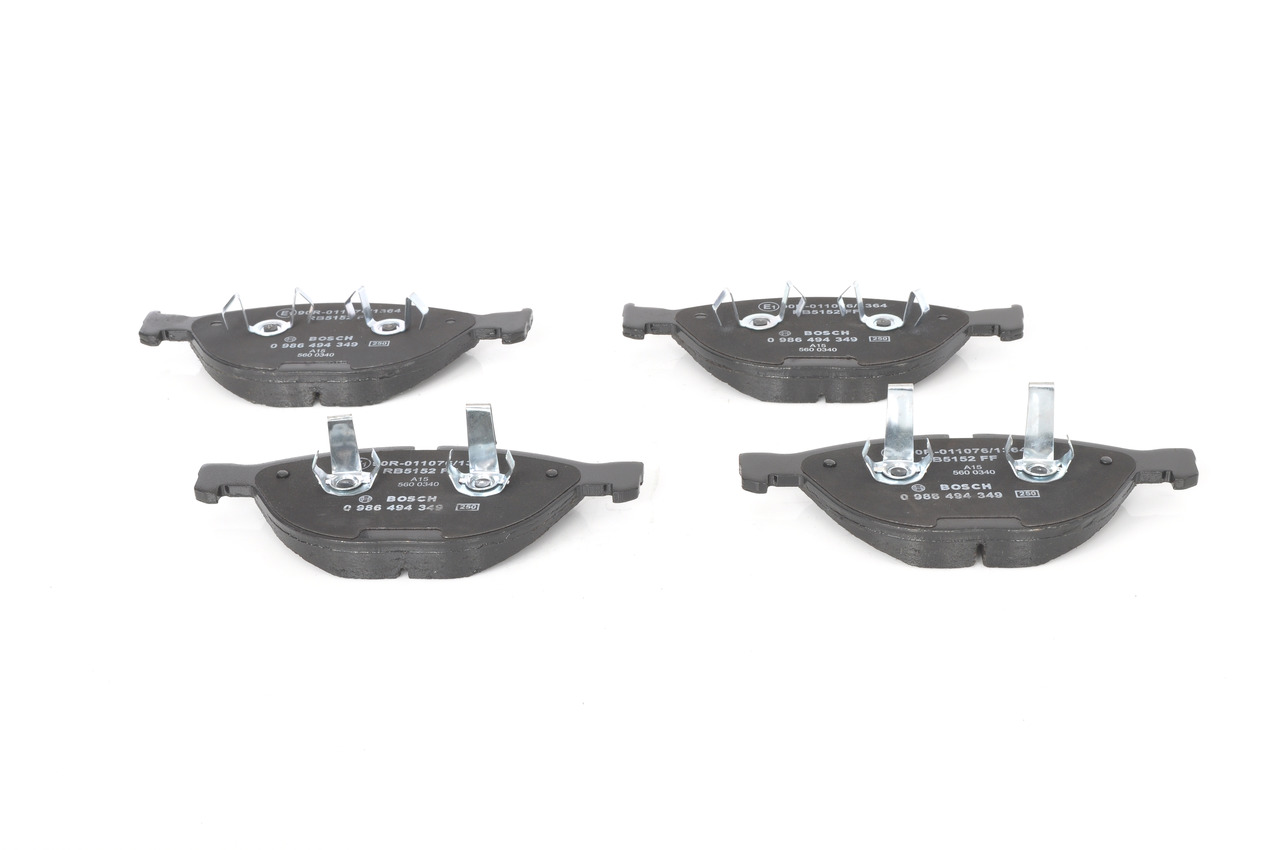 Brake Pad Set, disc brake - 0 986 494 349 BOSCH