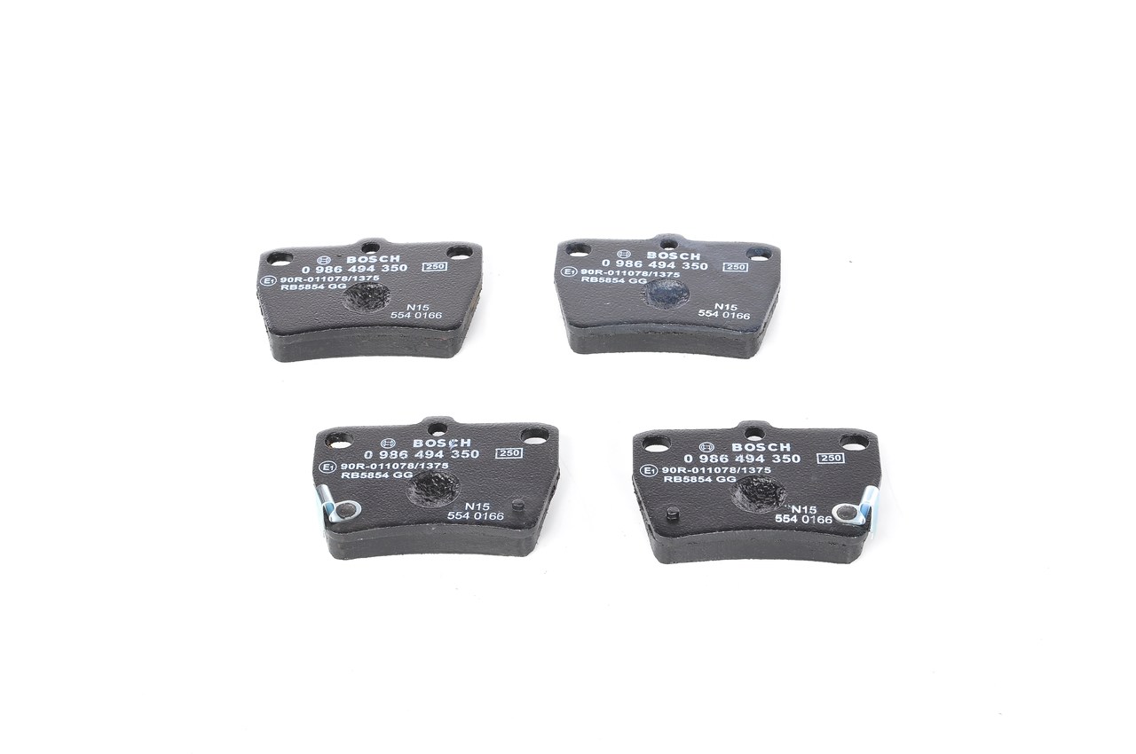 Brake Pad Set, disc brake - 0 986 494 350 BOSCH