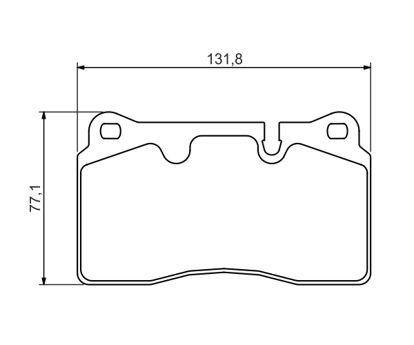 Brake Pad Set, disc brake - 0 986 494 351 BOSCH