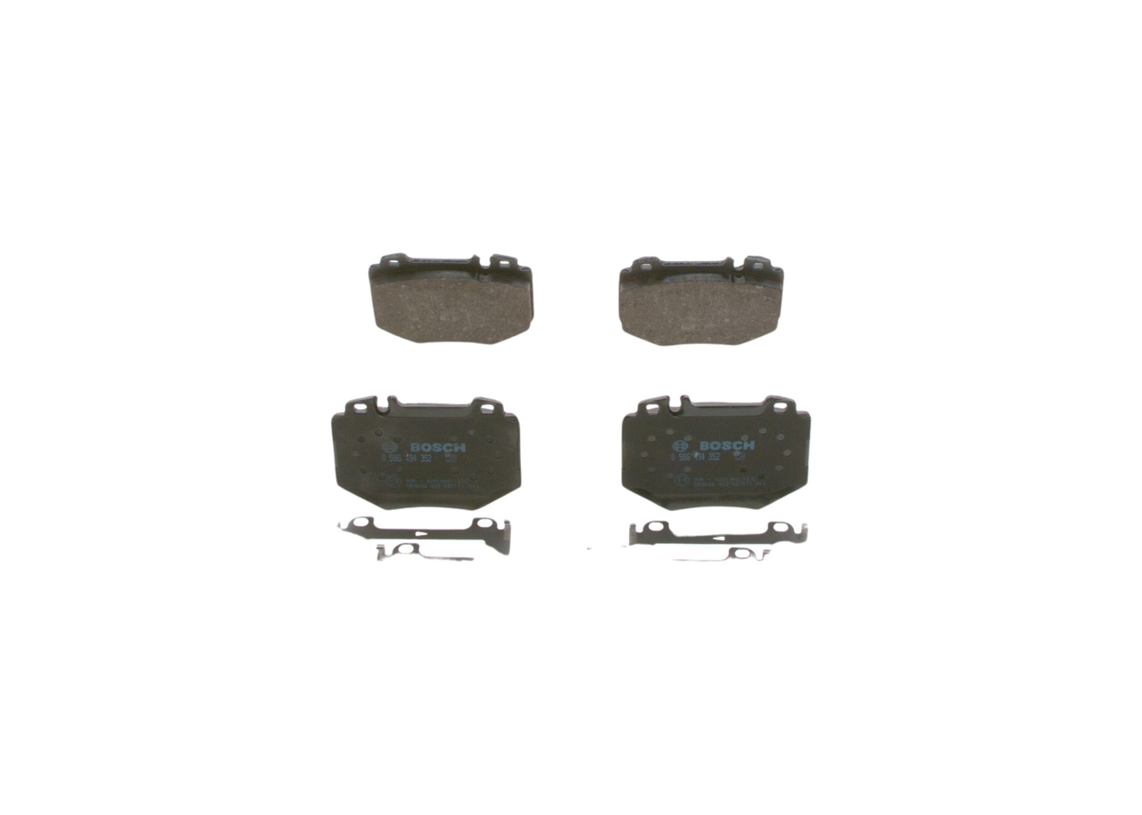 Комплект тормозных колодок, дисковый тормоз - 0 986 494 352 BOSCH