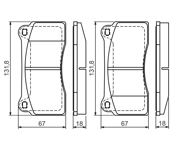 Brake Pad Set, disc brake - 0 986 494 353 BOSCH