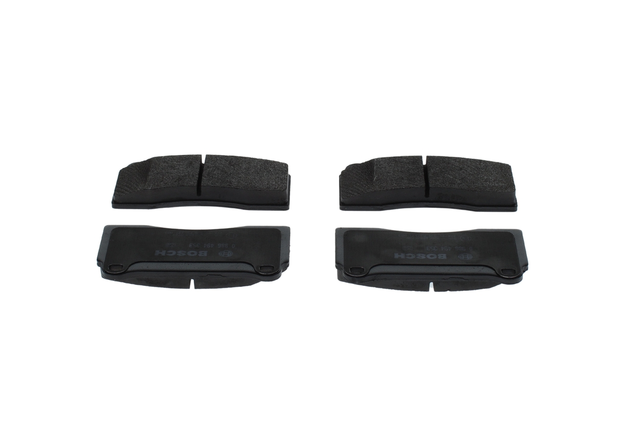 Brake Pad Set, disc brake - 0 986 494 353 BOSCH