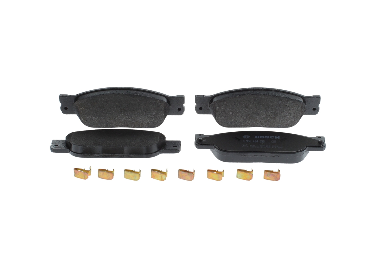 Brake Pad Set, disc brake - 0 986 494 355 BOSCH
