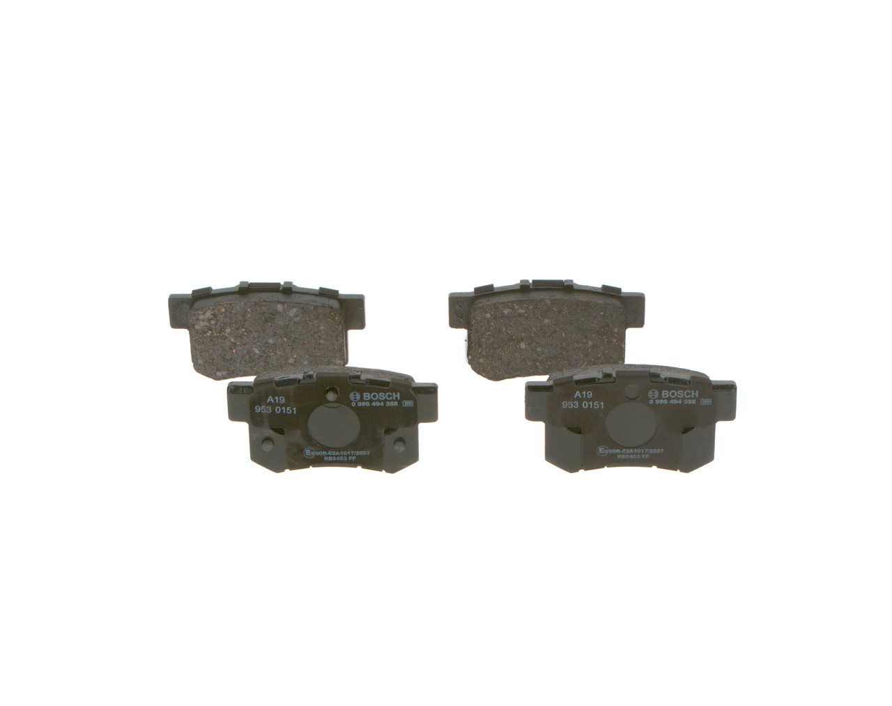 Brake Pad Set, disc brake - 0 986 494 358 BOSCH