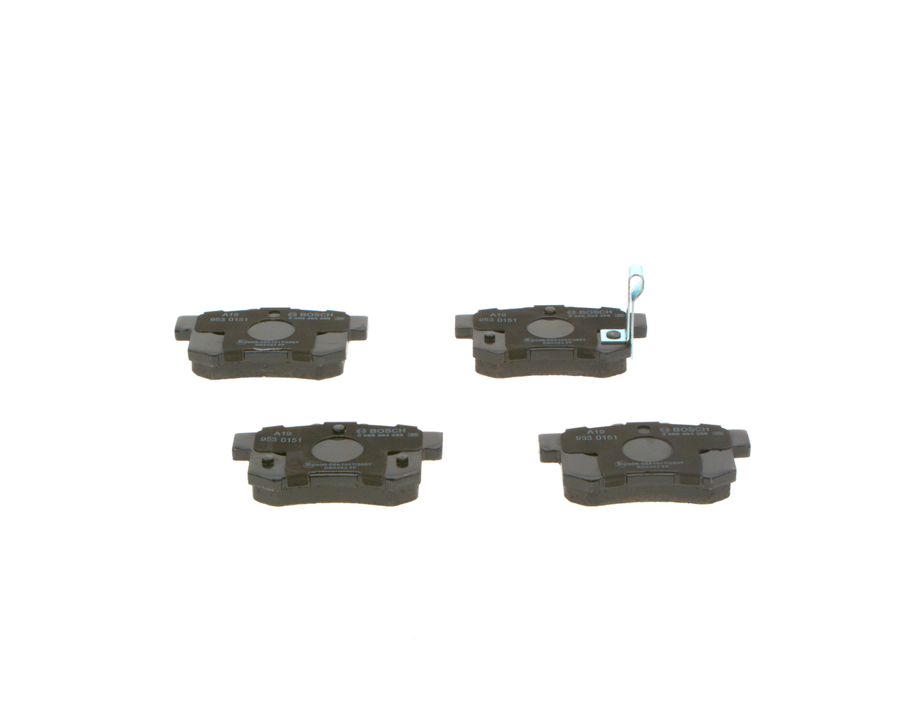 Brake Pad Set, disc brake - 0 986 494 358 BOSCH
