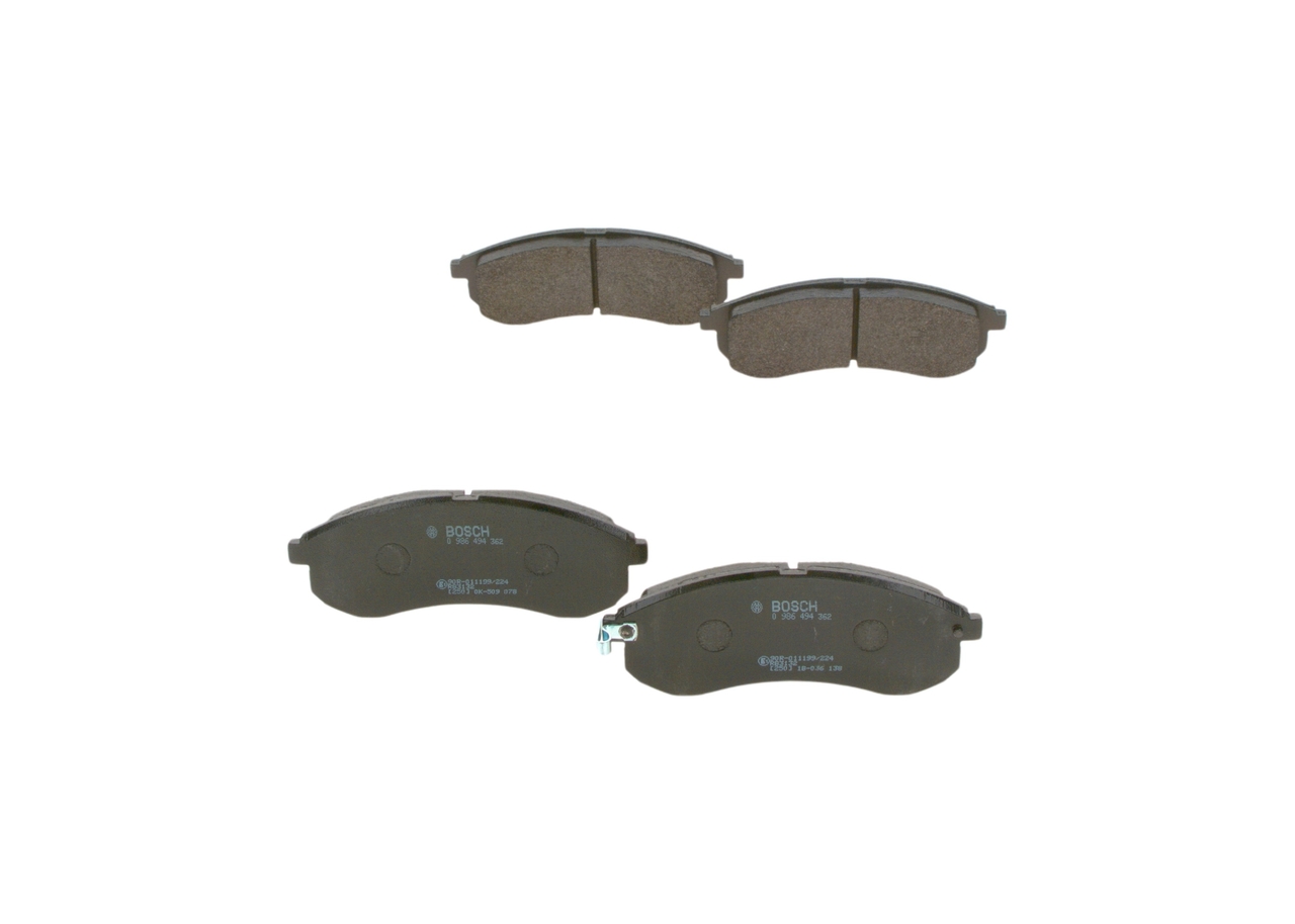 Brake Pad Set, disc brake - 0 986 494 362 BOSCH