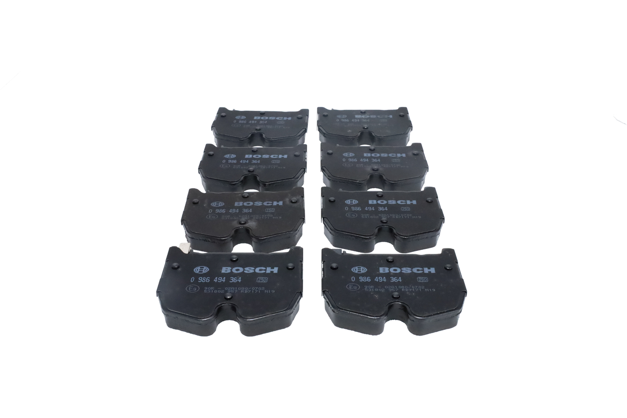 Brake Pad Set, disc brake - 0 986 494 364 BOSCH