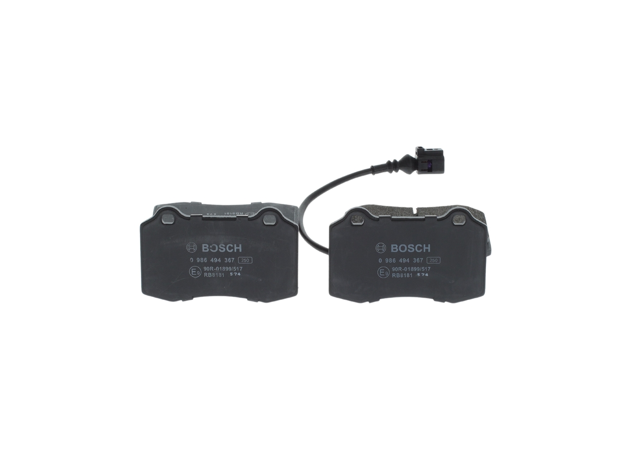 Brake Pad Set, disc brake - 0 986 494 367 BOSCH