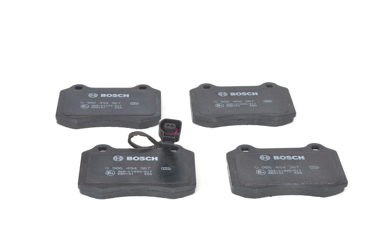 Brake Pad Set, disc brake - 0 986 494 367 BOSCH