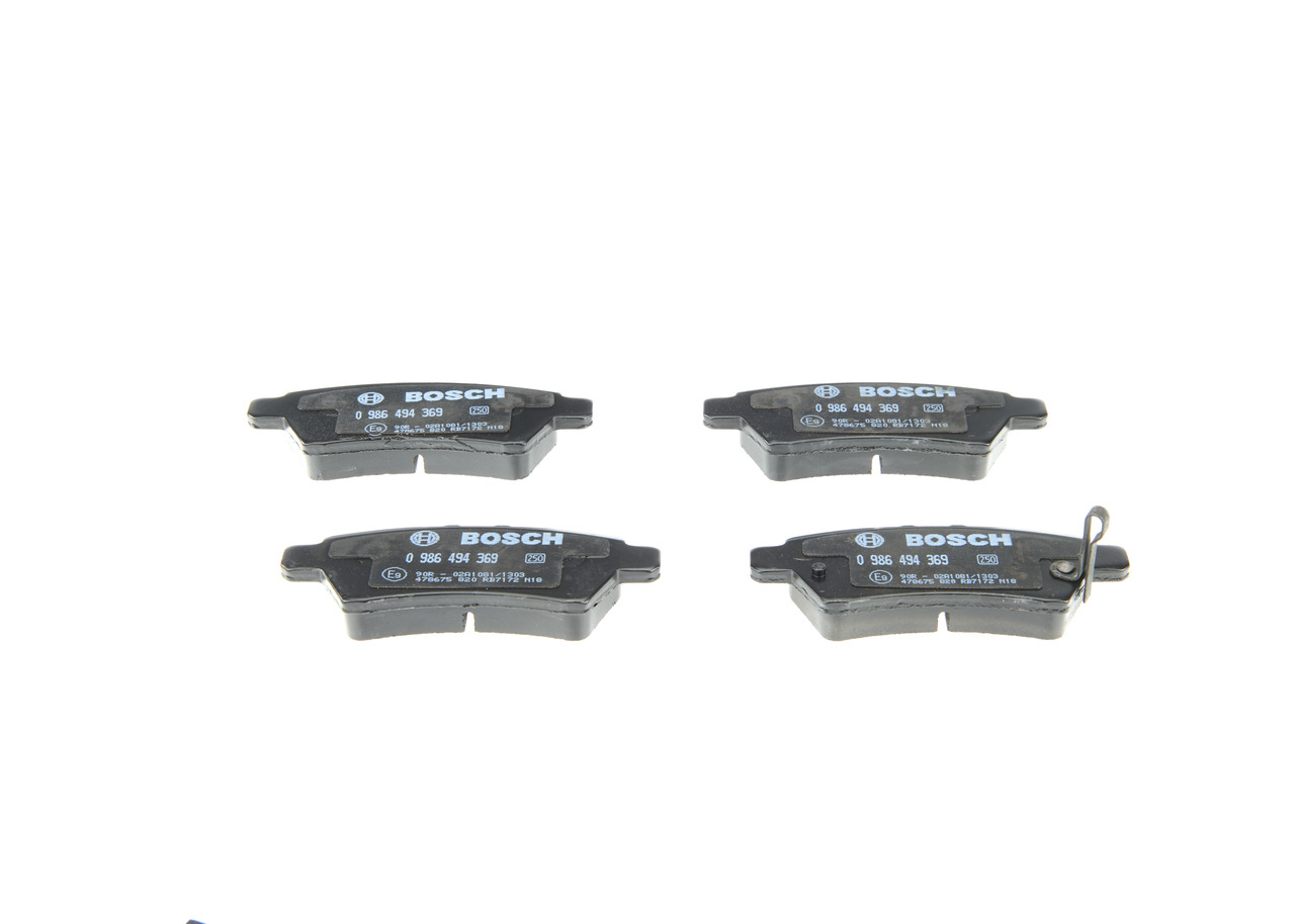 Brake Pad Set, disc brake - 0 986 494 369 BOSCH