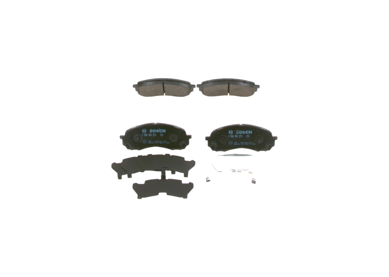 Комплект тормозных колодок, дисковый тормоз - 0 986 494 373 BOSCH