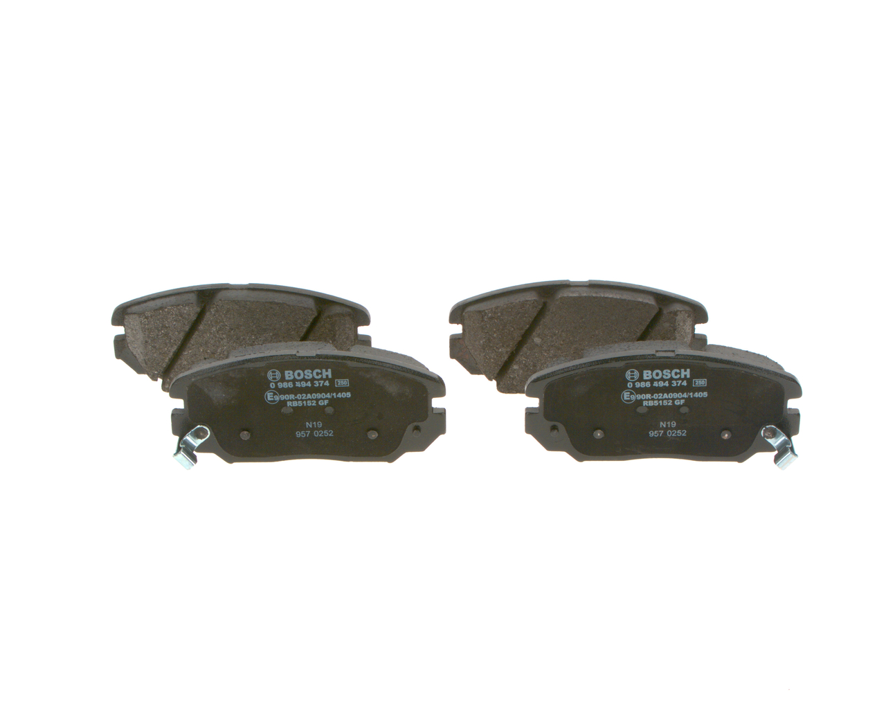 Brake Pad Set, disc brake - 0 986 494 374 BOSCH