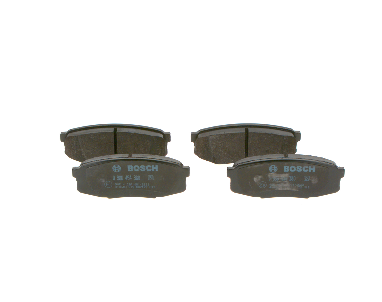 Brake Pad Set, disc brake - 0 986 494 380 BOSCH