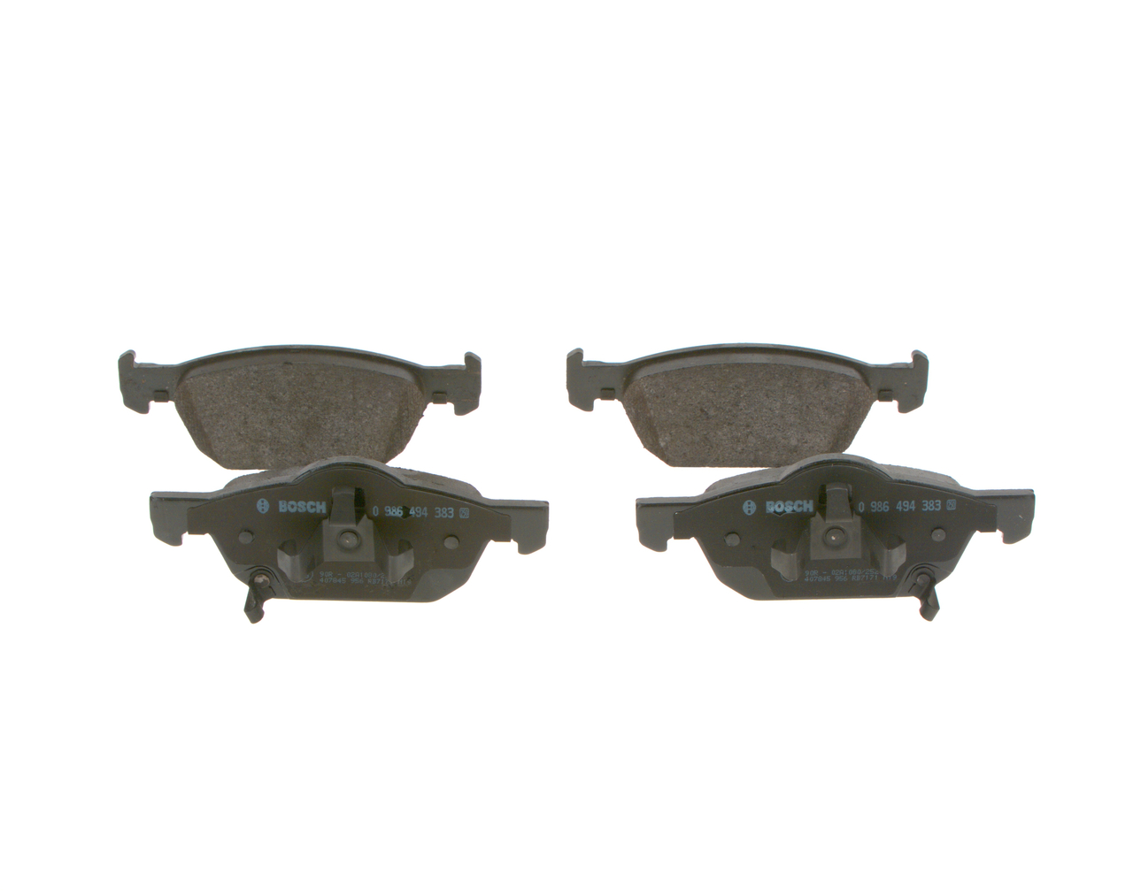 Brake Pad Set, disc brake - 0 986 494 383 BOSCH