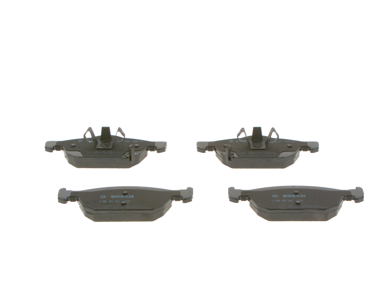 Brake Pad Set, disc brake - 0 986 494 383 BOSCH