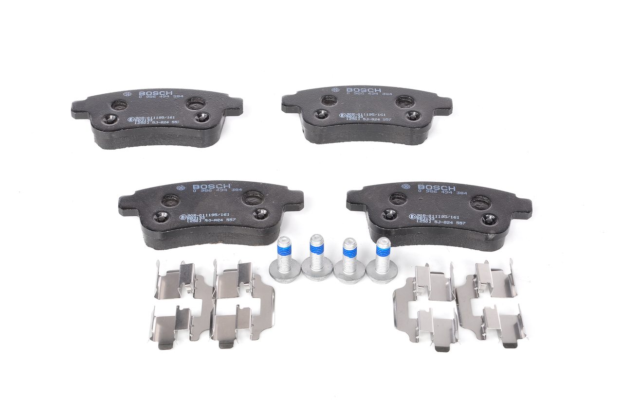 Brake Pad Set, disc brake - 0 986 494 384 BOSCH