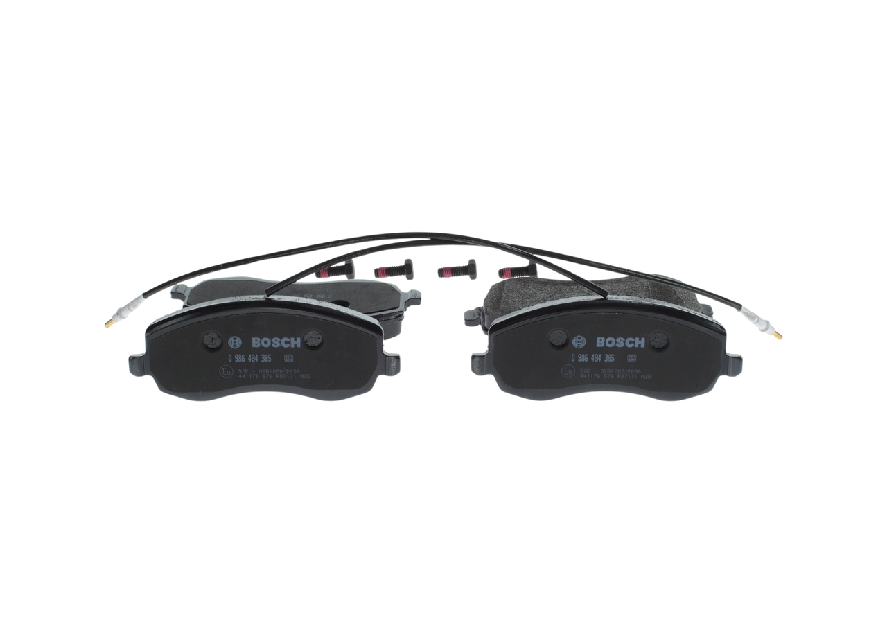 Brake Pad Set, disc brake - 0 986 494 385 BOSCH