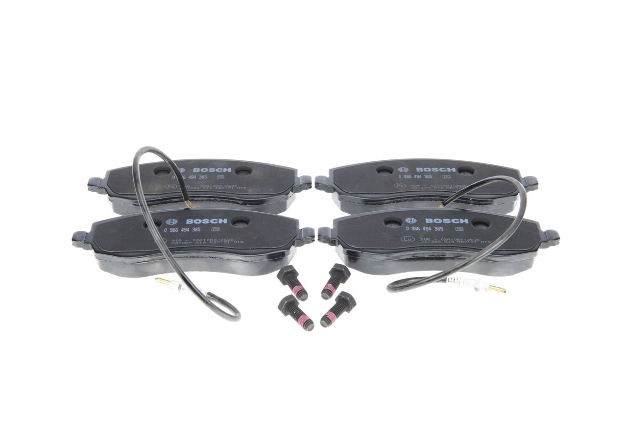 Brake Pad Set, disc brake - 0 986 494 385 BOSCH