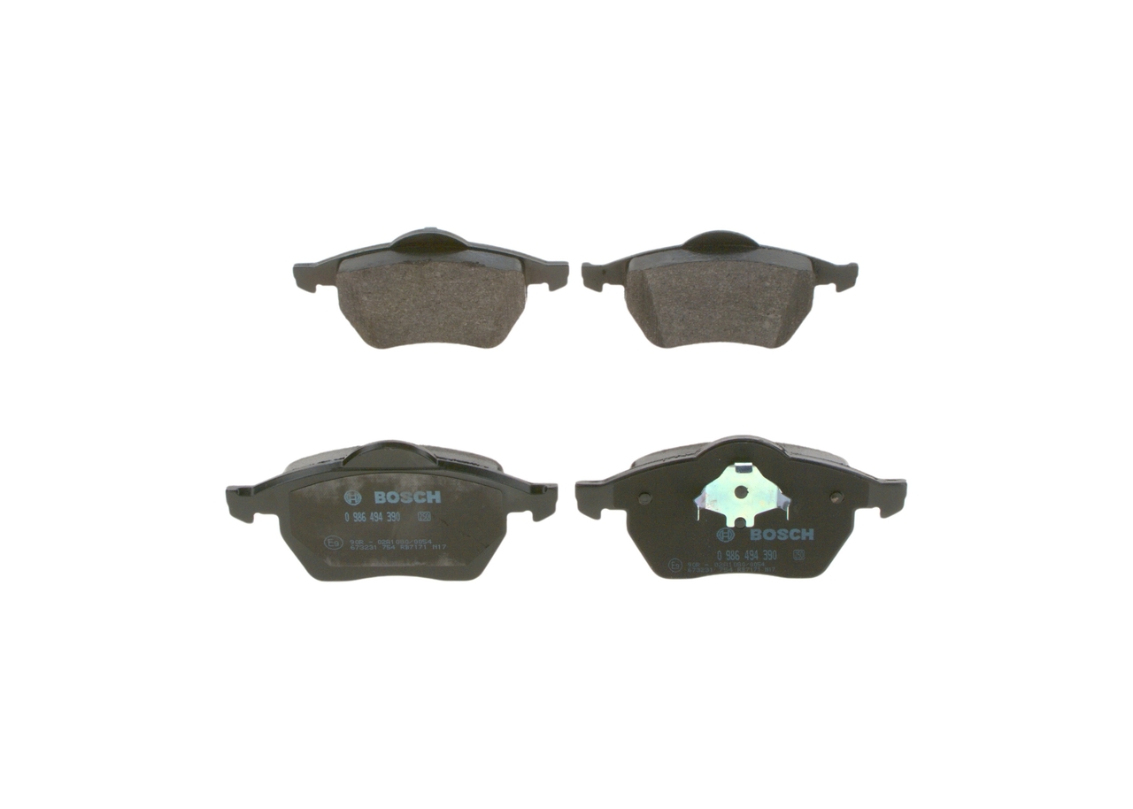 Brake Pad Set, disc brake - 0 986 494 390 BOSCH