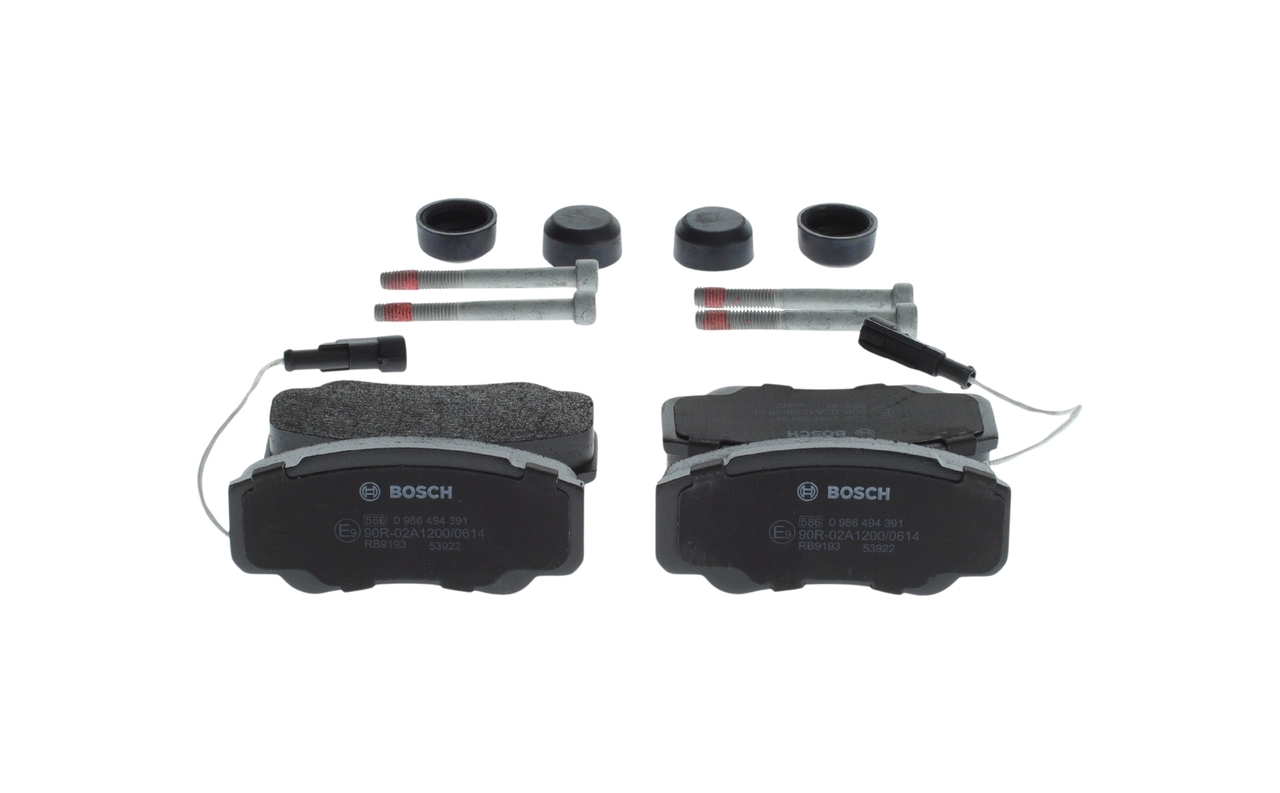 Brake Pad Set, disc brake - 0 986 494 391 BOSCH