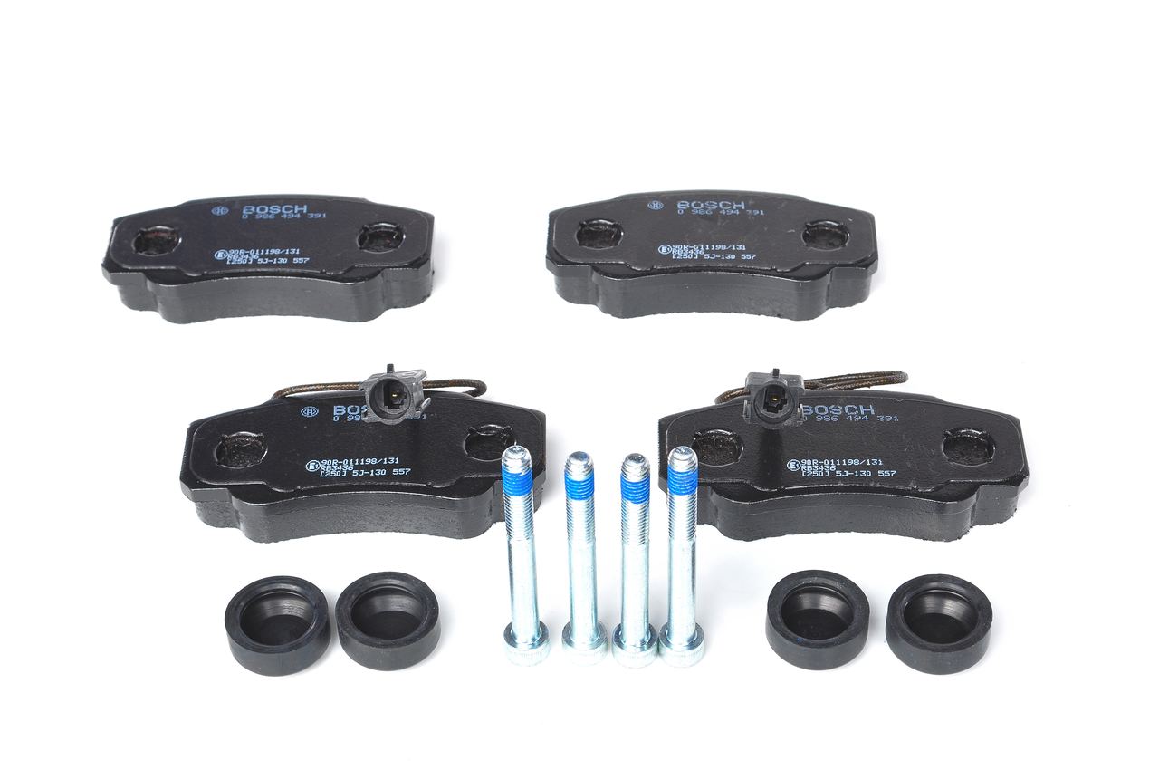 Brake Pad Set, disc brake - 0 986 494 391 BOSCH