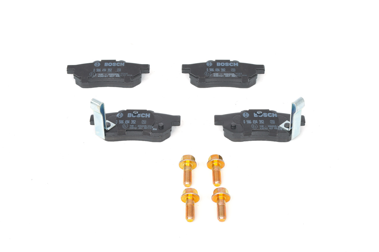 Brake Pad Set, disc brake - 0 986 494 392 BOSCH