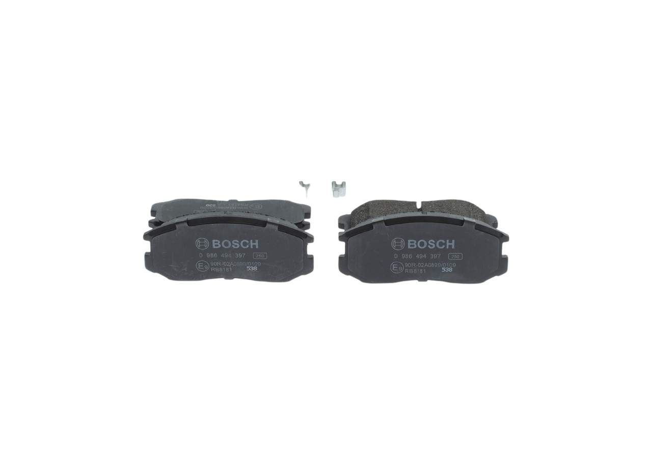 Brake Pad Set, disc brake - 0 986 494 397 BOSCH
