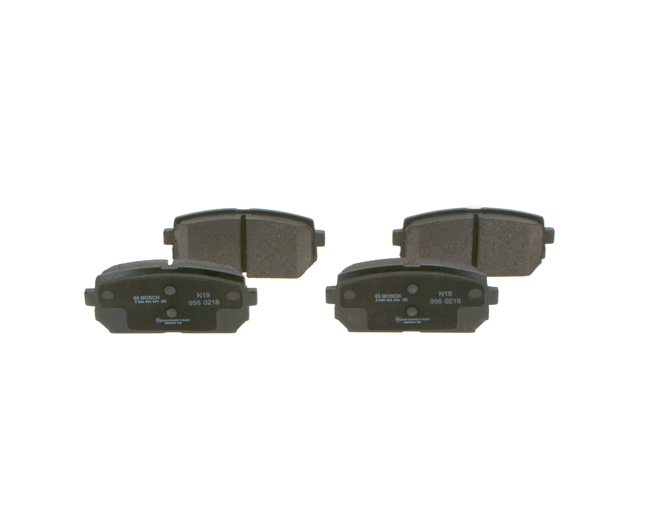 Brake Pad Set, disc brake - 0 986 494 400 BOSCH